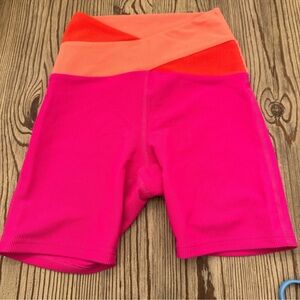 Beach Riot Cora Bike Short in Magenta